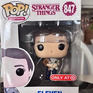 Funko Pop! Stranger Things Eleven teddy bear #847 Only at Target Exclusive item